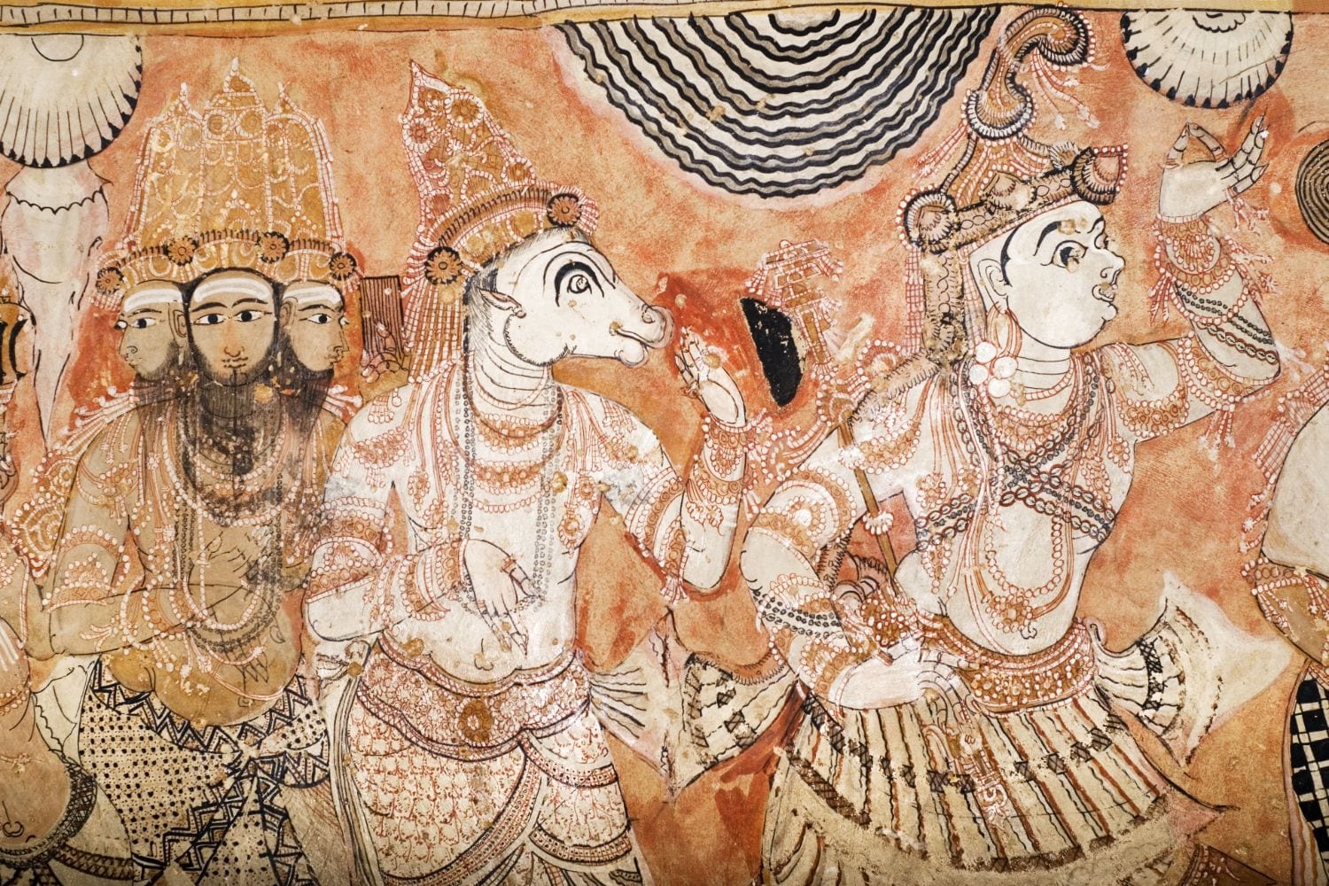 Mural from the Lepakshi temple, southern India