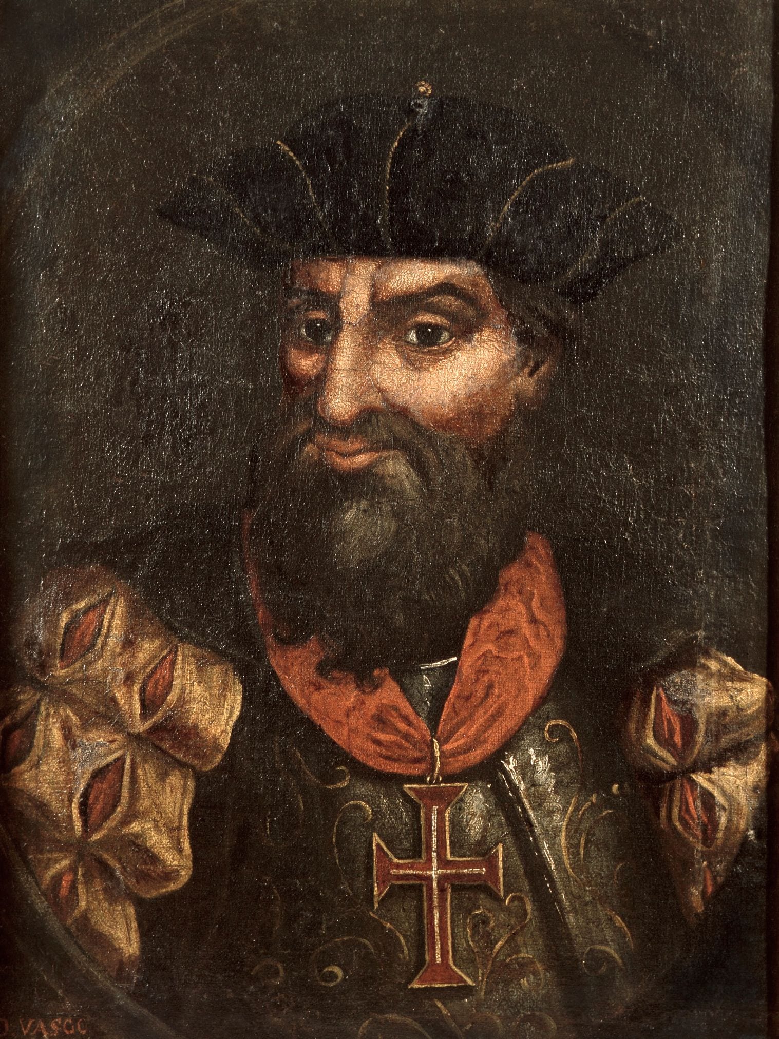 Portrait of Vasco da Gama with the cross of the Order of Christ