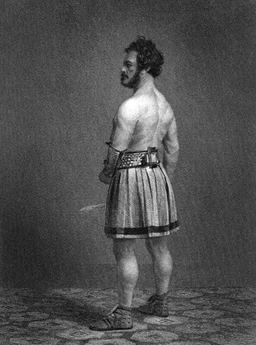 Edwin Forrest as Spartacus